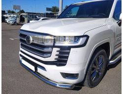 Защита переднего бампера d76 для Toyota Land Cruiser 300 (Юбилейная) 2021-