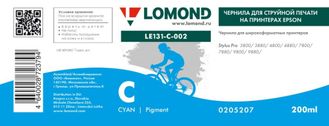 Чернила для широкоформатной печати Lomond LE131-C-002