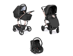 Коляска 3в1 Cam Taski Sport 860 Бледно-Розовый Чёрный