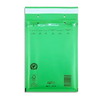 Пакет с воздушной подушкой G/17 зеленый (250х350мм+50мм клапан)