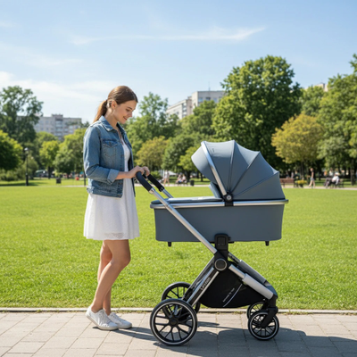 Детская коляска 3 в 1 Luxmom 811X Серый