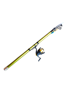 Удилище оснащенное Bolo 2,1м (безынерционная катушка, леска, груз, поплавок, крючок)