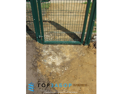 Оцинкованные распашные ворота