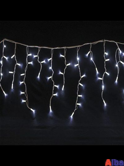 Бахрома 3*0.9 м БЕЛЫЙ ХОЛОДНЫЙ, мерцание IP 65