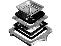 Адаптер для квадратного слива от мойки к измельчителю пищевых отходов