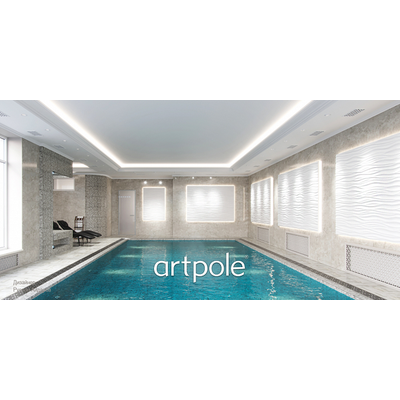 Гипсовая панель SILK (Волна) + LED артикул D-0002