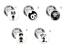 Значки Бенди и чернильная машина №1