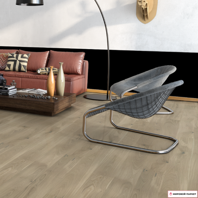 Паркетная доска Barlinek Дуб Biscuits в интерьере