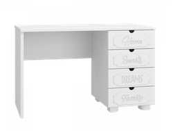 Стол письменный ДримСтар ДС-3/ДС-4 Белое дерево