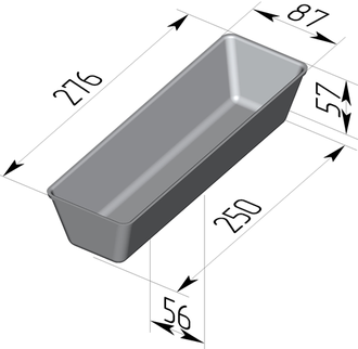 Хлебная форма  275 х 85 х 55 мм