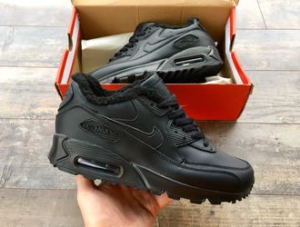 Кроссовки Nike Air Max 90 Black зимние