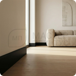 Плинтус МДФ TeckWood 80х10х2150 мм. Черный
