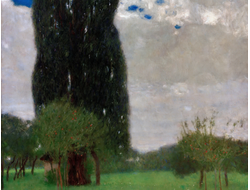 Купить греющую картину с фото репродукции Густава Климта Большой тополь I