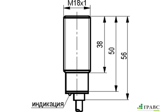 Индуктивный датчик ISB A4A-22-5-LP