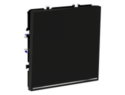 VLS010208 Выключатель одноклавишный с подсветкой, черный матовый-1