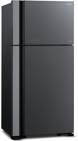 Холодильник Hitachi R-VG 542 PU7 GBK, черное стекло