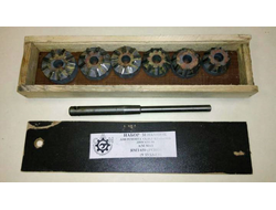 Набор зенковок (шарошки)  ремонта седел клапанов двигателей ЯМЗ-650 Рено (9 т/с зуб)