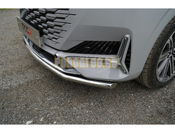 Защита передняя нижняя 60,3 мм ТСС для Changan UNI-K 2.0 4WD 2023-