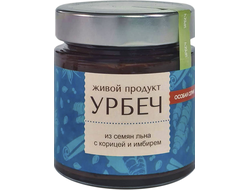 Урбеч из семян льна с корицей и имбирём, 200г (Живой продукт)