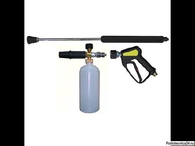 Пенокомплект (KW, ниппель нержавейка, муфта-байонет латунь, 250bar), копье L=60cm