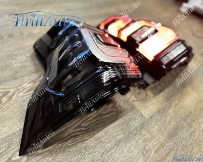 Стопы Toyota Land Cruiser Prado 150 2018+ черные светодиодные