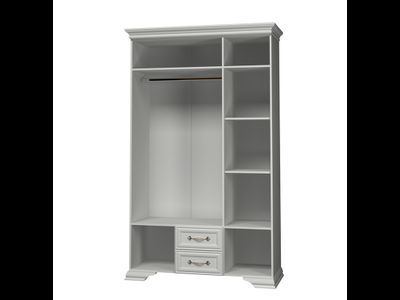 Шкаф распашной ШР-3 "Грация" с зеркалом и выдвижными ящиками (Браво мебель)