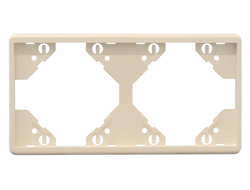 Efapel 50921 TMF, Рамка Apolo 5000, 2 поста горизонтальная, бежевый