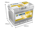 VARTA Dynamic AGM 60 Ah 680A A8 Start-Stop
