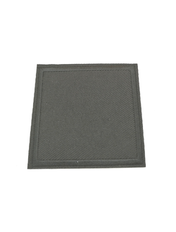 Термоаппликация однотонная квадрат черный 60*60 мм