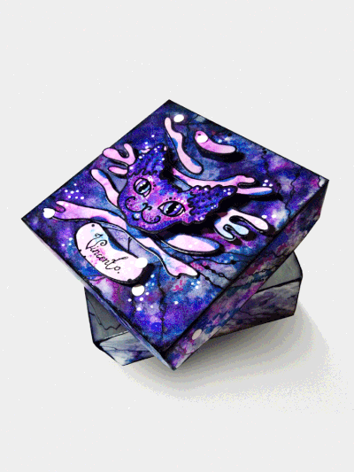 Трёхмерная подарочная коробочка в стиле украшения (3D-дизайн)