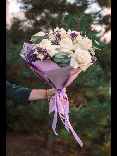 Монобукет с розами Плая Бланка