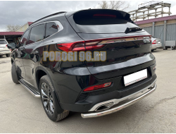 Защита заднего бампера ПапаТюнинг d53 для CheryExeed TXL 2020-