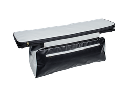 Комплект накладок на сиденья с сумкой 101*25 см ПВХ черно-белый