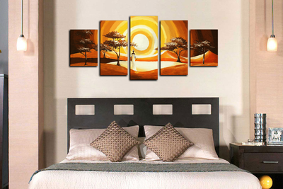 Модульная картина "Солнце и черная невеста"