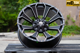 Комплект дисков R20 9,0J ET+0 6*139,7 FBX 146-20 Черный с фрезеровкой (R691)