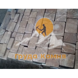 Брусчатка из камня желтая галтованая