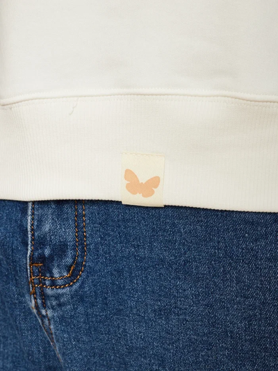 МУЖСКОЙ СВИТШОТ БЕЛЫЙ "ЦВЕТОЧНЫЕ КЕДЫ"