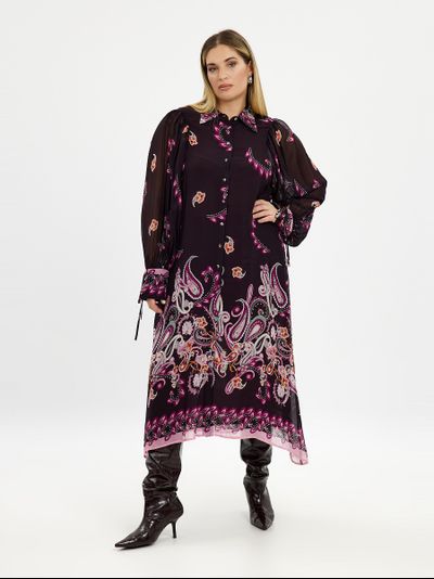 Платье с броским орнаментом