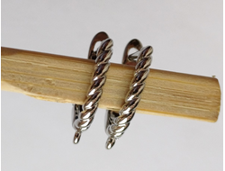 Швензы форма №6  покрытие  родий 1 пара  цвет серебро