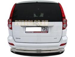 Защита заднего бампера двойная(радиус) d60/42 для Haval H5 (2020-...)