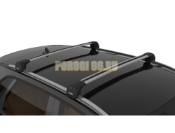 Багажник на крышу автомобиля LUX SCOUT-2 серый для Chery Tiggo 7 I 2016-2020 на интегрированные рейлинги