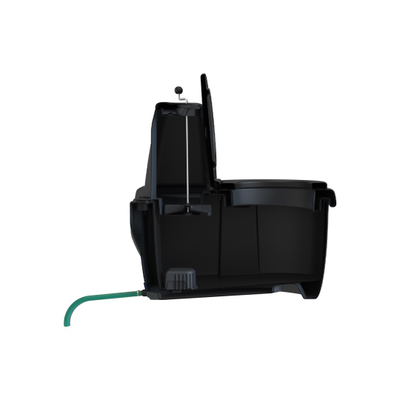 Биотуалет торфяной Rostok Комфорт черный в разрезе