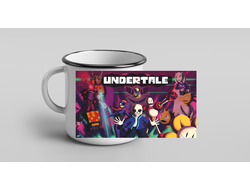 Кружка металлическая эмалированная Андертейл, Undertale №13