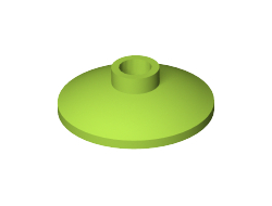 Dish 2 x 2 Inverted (Radar), Lime (4740 / 6121816)