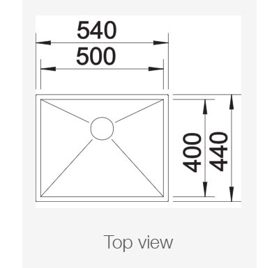 Мойка Blanco ZEROX 500-U Durinox