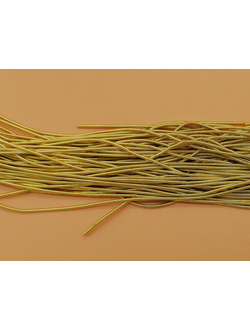 Канитель мягкая, цвет золото, 1 мм