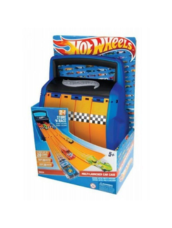 Игровой набор Hot Wheels Бокс для хранения машинок и трасса, 2 в 1