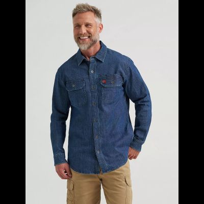 Рубашка Wrangler® RIGGS Workwear® Ground Cloth Denim Work Shirt
