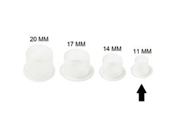 Колпачки с плоским основанием 10-11 мм (100 шт.)