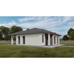 Одноэтажный дом с тремя спальнями 94м² (S64)